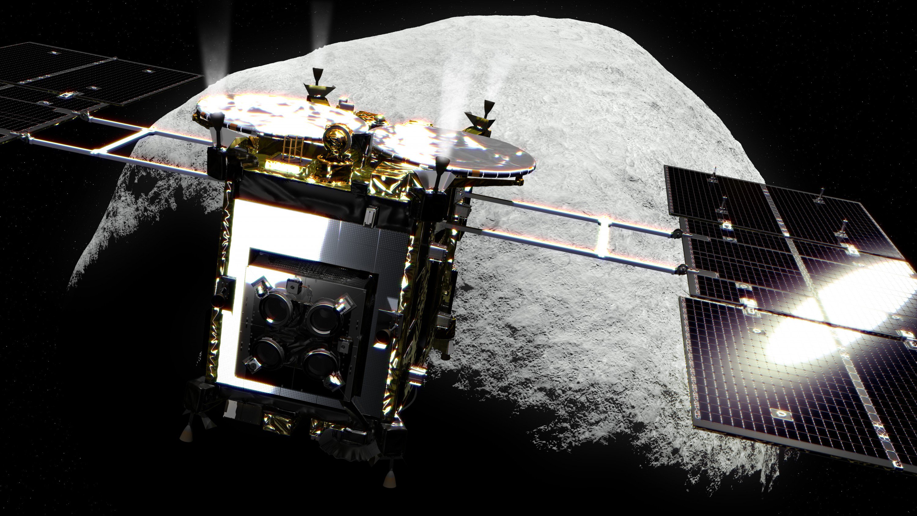 Japon sondası «Хаябуса-2» yapacak bir bombardıman asteroid Рюгу 5 nisan