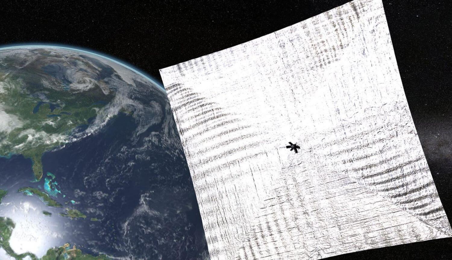 Solar-Segel LightSail 2 kann direkt über Sie Fliegen. Wie es zu sehen?
