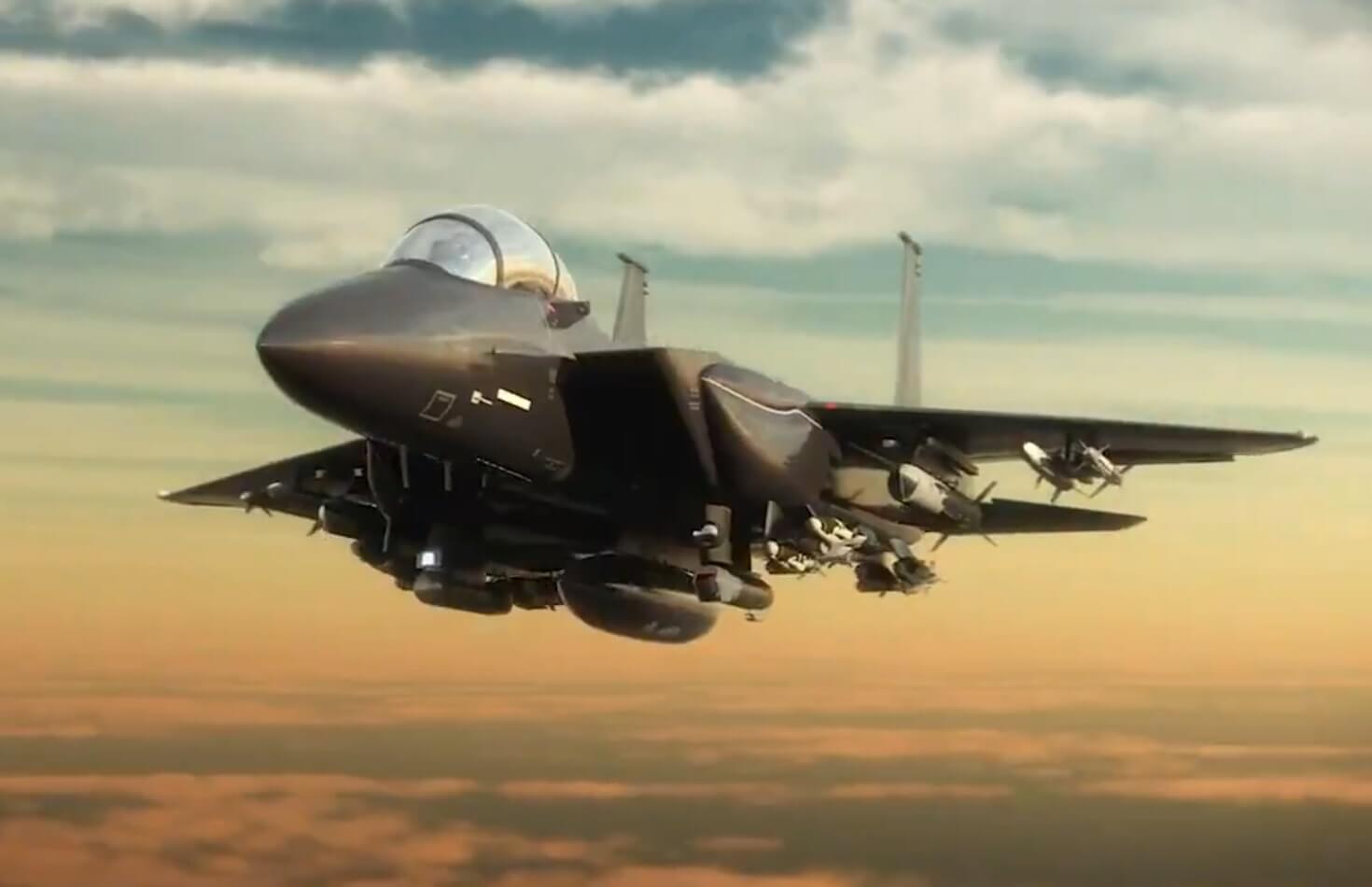 Boeing first revealed on video the newest F-15EX
