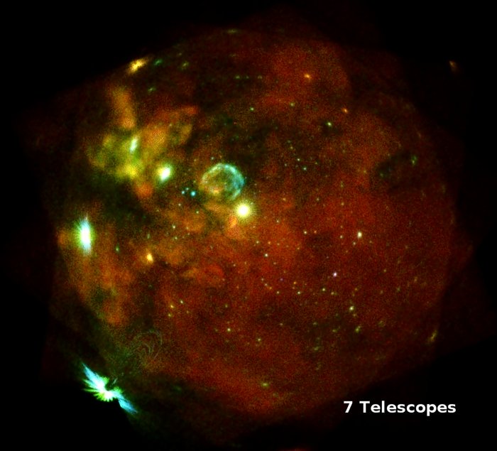 Alınan anlık bir dalga patlama süpernova meydana gelen 30 yıl önce