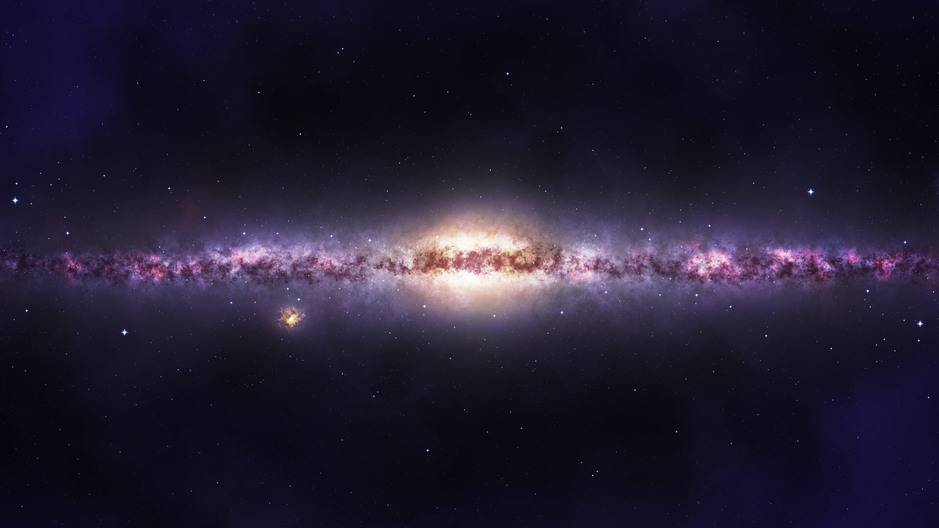 Na galáxia, a via Láctea, o Caminho de muito gás