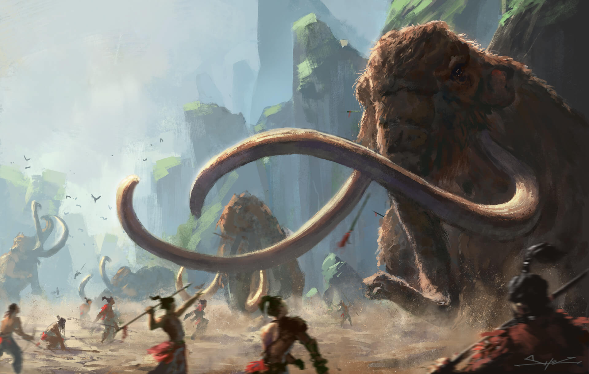 Las huellas de los antiguos cazadores de mamuts se pueden encontrar incluso sin necesidad de excavaciones