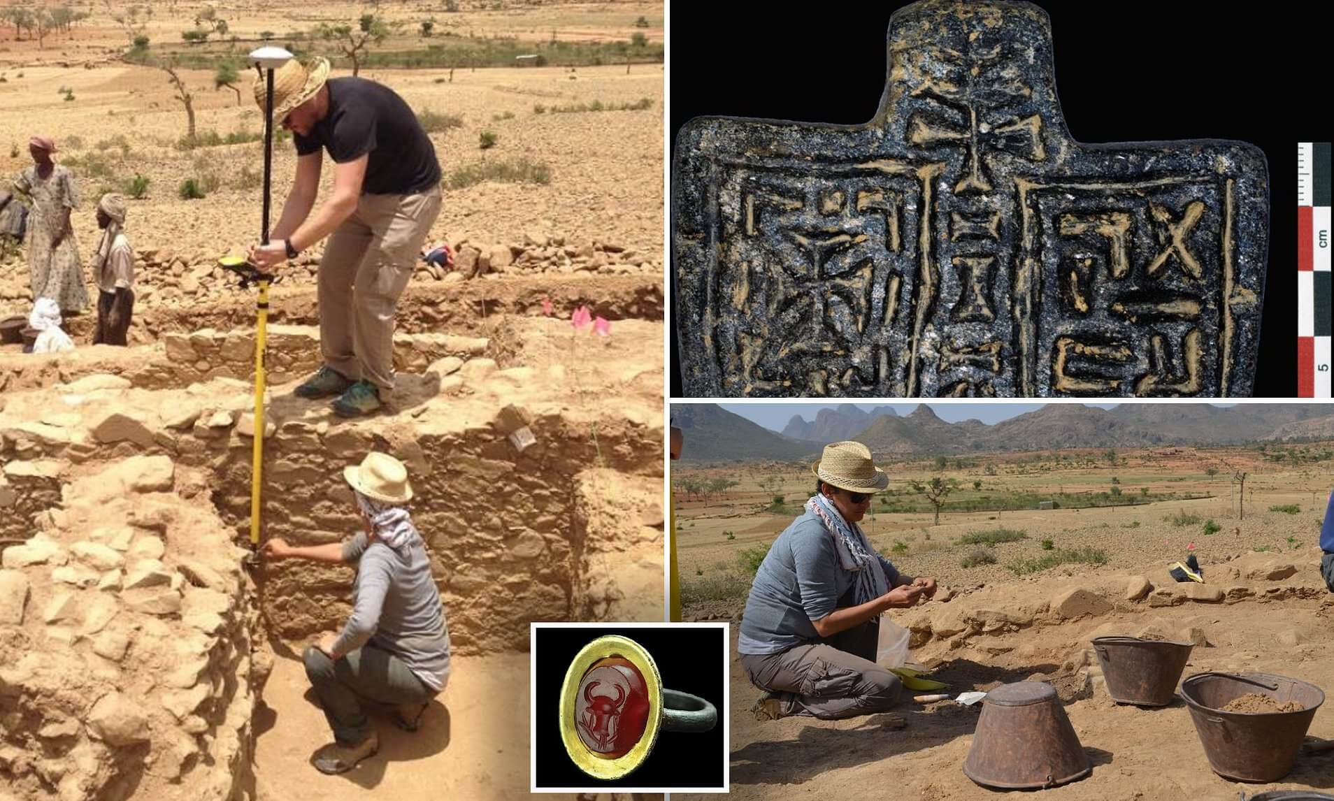 고고학자들이 연구의 유적을 신비한 아프리카 도시에 대해,당신은 거의 알