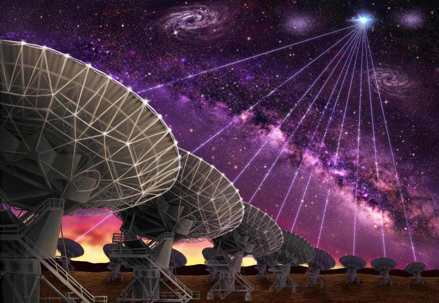Yakalanan gizemli bir radyo sinyali başka bir galaksiden gelen