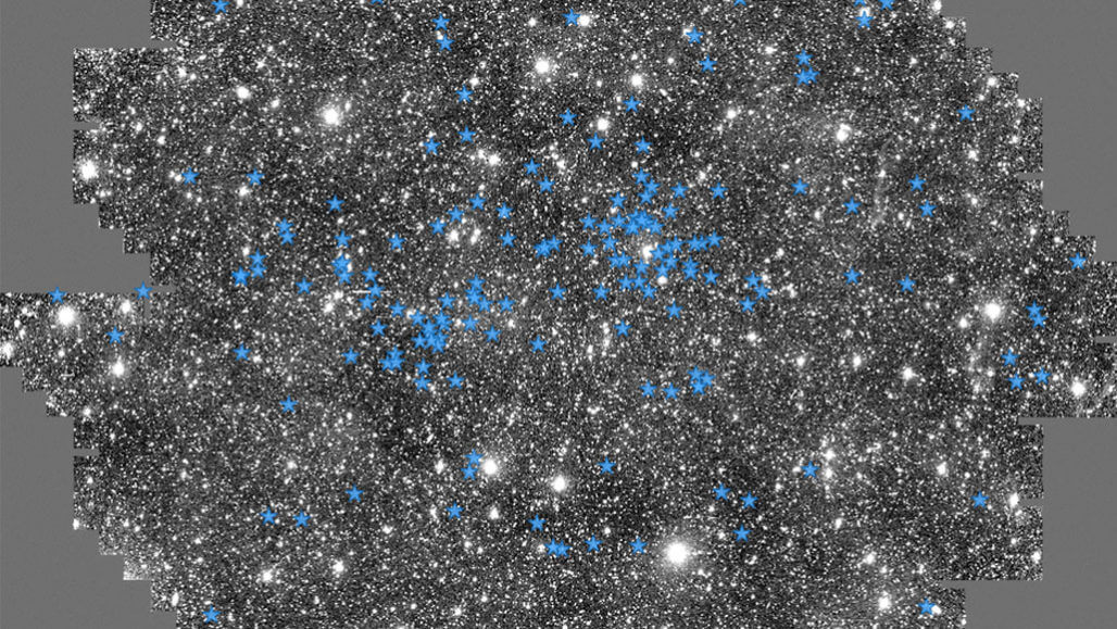 Em áreas mais antigas da galáxia encontrados estrelas jovens