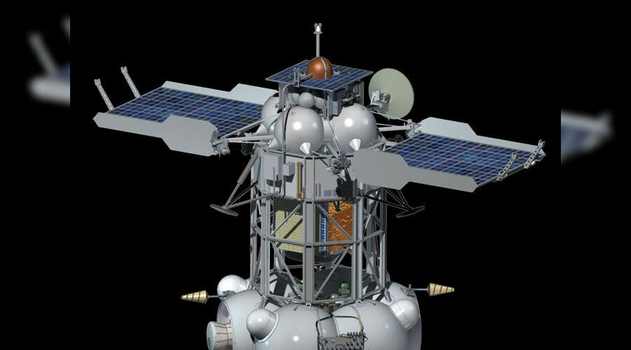 Der Rost schützen kann Raumfahrzeuge von der Strahlung