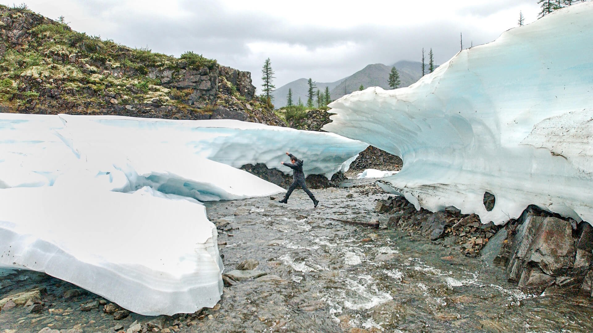 Permafrost begann zu Schmelzen. Als es bedroht?